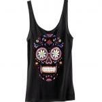 Fashion Skull Print Vest T-shirt