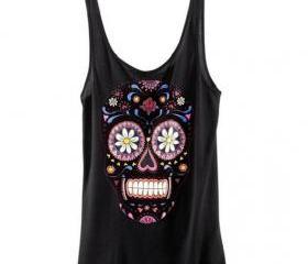 Fashion Skull Print Vest T-shirt