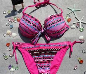Sexy Bandeau Fringe Bikini