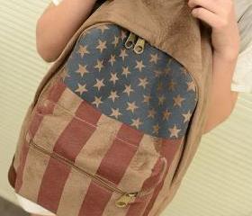 Union Jack Style Backpack Shoulder Bags